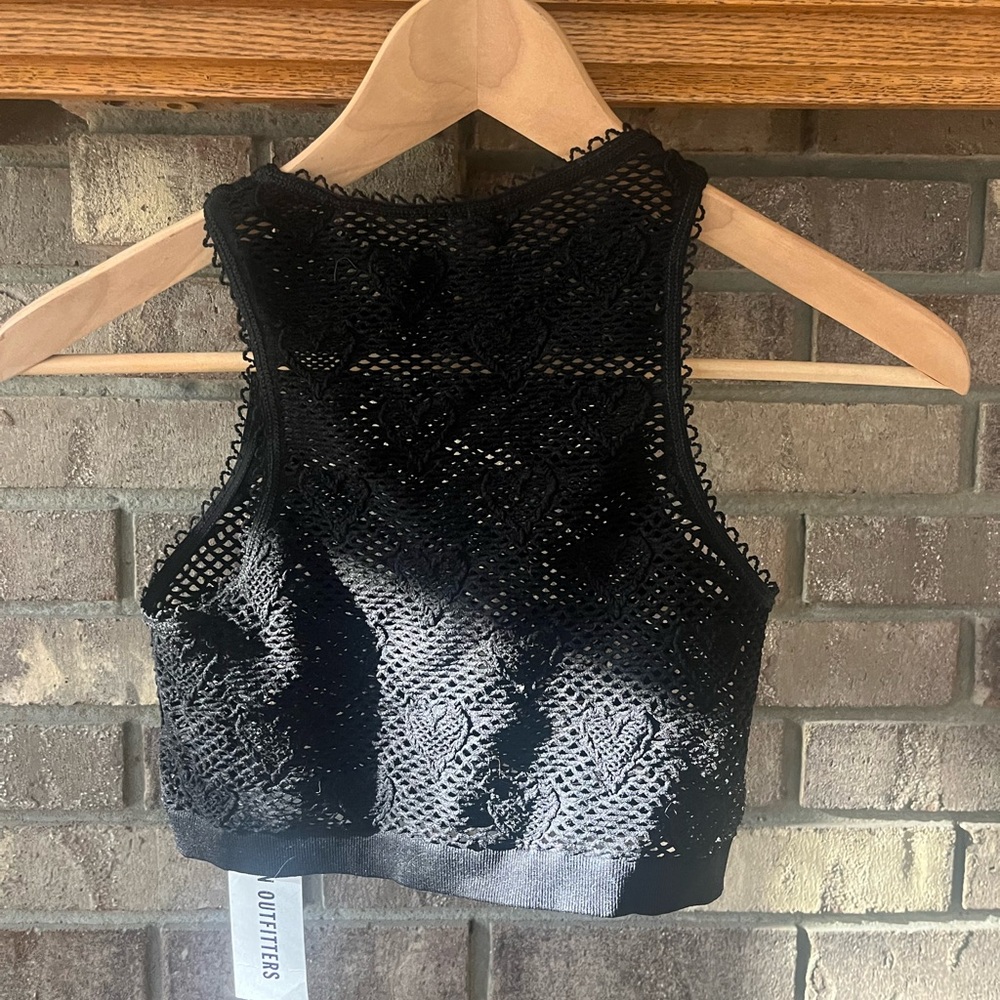 NWT Urban Outfitters Out From Under Black Halter Bralette Size M/L